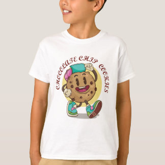 Cute Chocolate Chip Cookie Character – Funny Carto T-Shirt