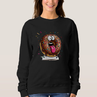 Cute Chocolate Glazed Sprinkles Pullover