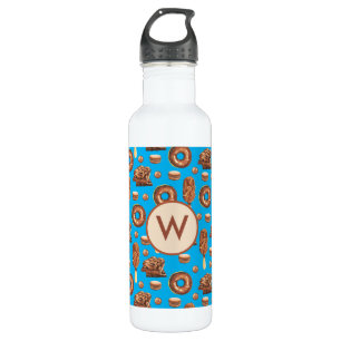 Cute Chocolate Ice Cream Doughnuts Monogram 710 Ml Water Bottle