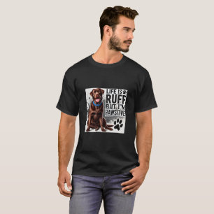 Cute Chocolate Lab Portrait T-Shirt