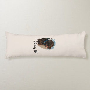 Cute Chocolate Labrador Dog – Bailey Pet Gift Body Cushion