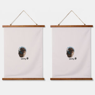 Cute Chocolate Labrador Dog – Bailey   Pet Gift Hanging Tapestry