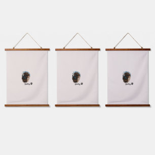 Cute Chocolate Labrador Dog – Bailey   Pet Gift Hanging Tapestry