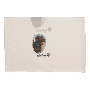Cute Chocolate Labrador Dog – Bailey Pet Gift Pillowcase