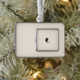 Cute Chocolate Labrador Dog – Bailey   Pet Gift Silver Plated Framed Ornament