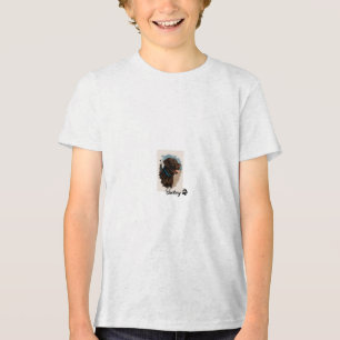 Cute Chocolate Labrador Dog – Bailey   Pet Gift Tri-Blend Shirt