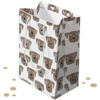 Cute Chocolate Labrador Retriever Dog Pattern