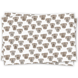 Cute Chocolate Labrador Retriever Dog Tissue Paper