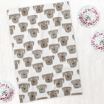 Cute Chocolate Labrador Retriever Dog Watercolor Tea Towel<br><div class="desc">Watercolor painting of cute Labrador Retriever dogs,  perfect for pet lovers,  dog walkers,  dog groomers and veterinarians.</div>