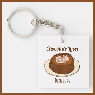 Cute Chocolate Lover Key Ring