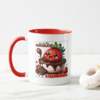 Cute Chocolate strawberry word art