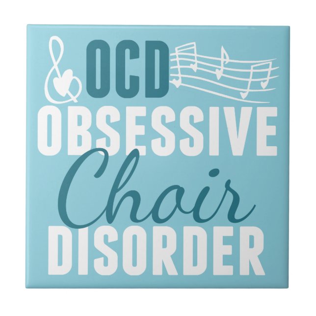 Cute Choir Obsessed Tile (Front)