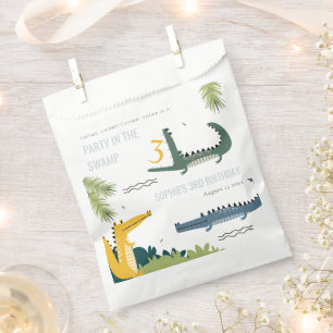 Cute Chomp Alligator Swamp Any Age Kids Birthday Favour Bags