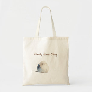 Cute Chonky Snow Fairy Shima Enaga Bird Tote Bag