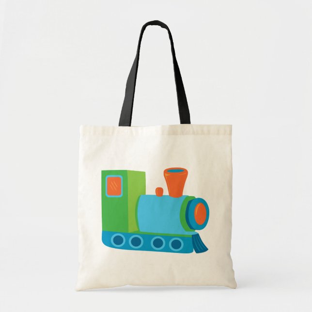 Cute Choo Choo Train Tote Bag (Front)