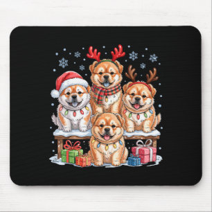 Cute Chow Chow Christmas Pupes Dog Lovers Funny Ho Mouse Mat