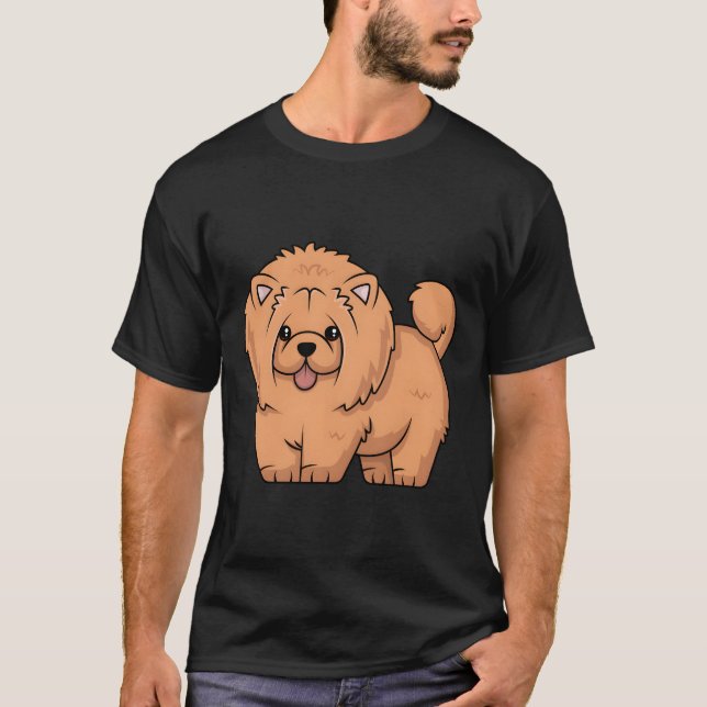 Cute Chow Chow Dog Hoodie Furry Friend Puppy Pet T-Shirt (Front)