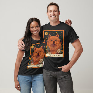 Cute Chow Chow Dog Tarot Card T-Shirt
