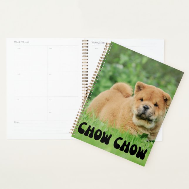 Cute Chow Chow Puppy Calendar Planner (Display)
