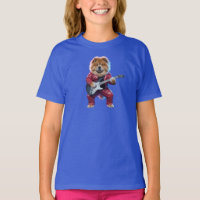 Cute Chow Chow Rock Star Kids' T-Shirt