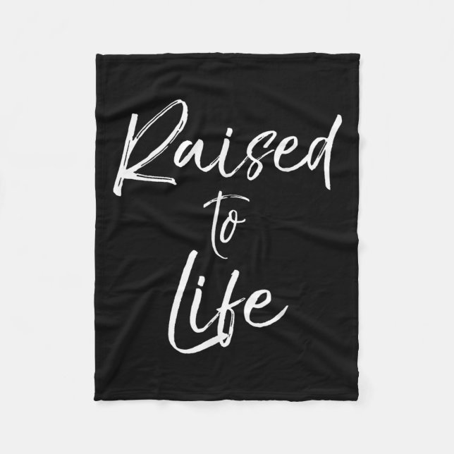 Cute Christian Baptism Gift For New Believers Rais Fleece Blanket (Front)