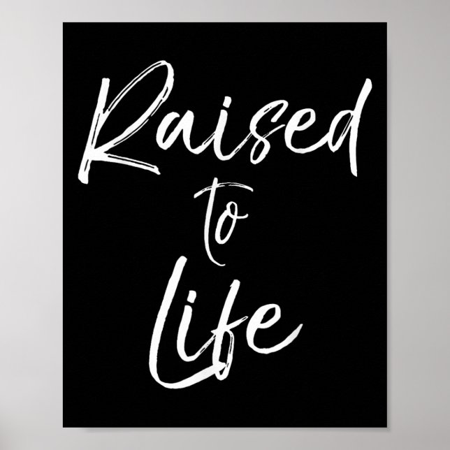 Cute Christian Baptism Gift For New Believers Rais Poster (Front)