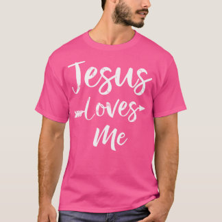 Cute Christian Bible Verse Quote Jesus Loves Me T-Shirt