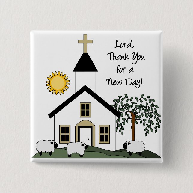 Cute Christian Button (Front)