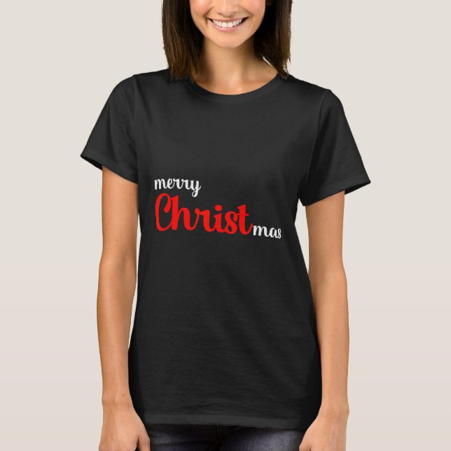 Cute Christian Christmas Shirt Faith Based Holiday (Front)