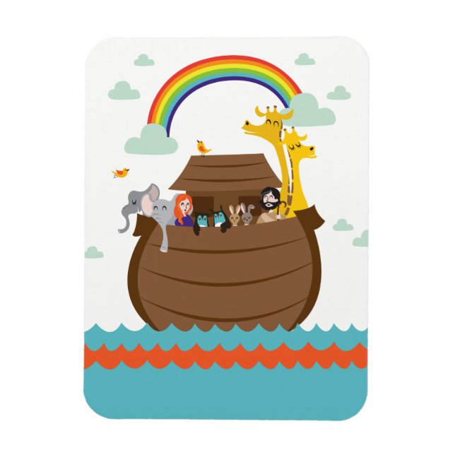 Cute Christian Kids Magnet Bible Story Noah’s Ark (Vertical)