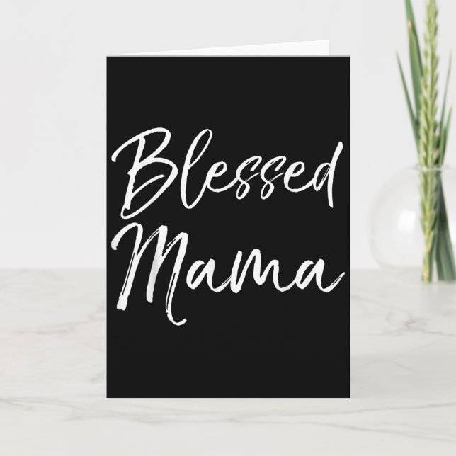 Cute Christian Mom Mother's Day Gift From Kids Ble Card (Front)