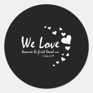 Cute Christian Valentines Day Gifts Women Bible Ve Classic Round Sticker