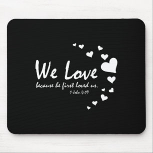 Cute Christian Valentines Day Women Bible Verse He Mouse Mat