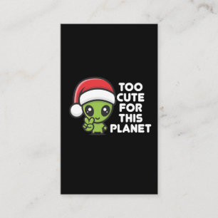 Cute Christmas Alien Extraterrestrial Humour Business Card