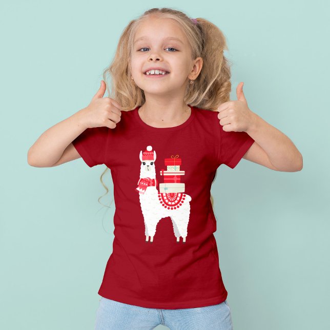 Cute Christmas Alpaca T-Shirt (Creator Uploaded)