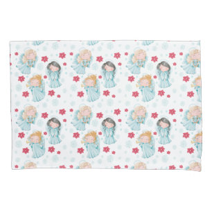 Cute Christmas Angels Pillowcase