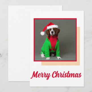 Cute Christmas Animal Card for Friends and Family