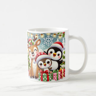 Cute Christmas Animals Design Mug