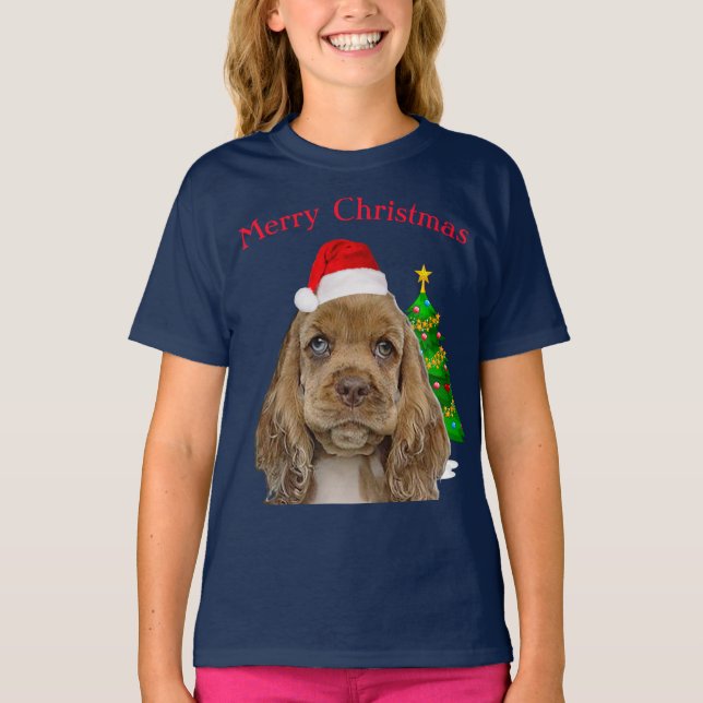 Cute Christmas animals T-Shirt (Front)