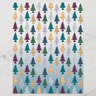 Cute Christmas At The Table Scrapbook Paper