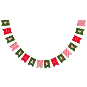 Cute Christmas Axolotl Custom Bunting
