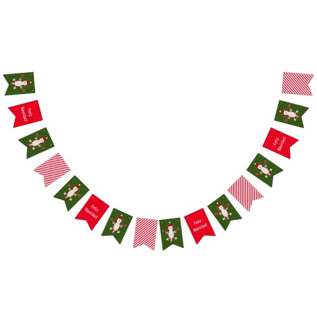 Cute Christmas Axolotl Custom Bunting (All)