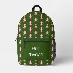 Cute Christmas Axolotl Custom Printed Backpack
