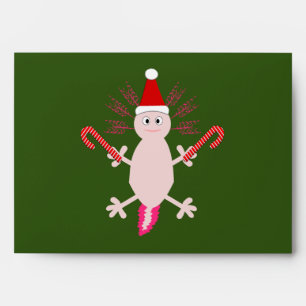 Cute Christmas Axolotl Envelope