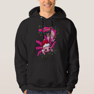 Cute Christmas Axolotl Lover Santa Claus Axolotl O Hoodie