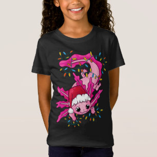Cute Christmas Axolotl Lover Santa Claus Axolotl O T-Shirt