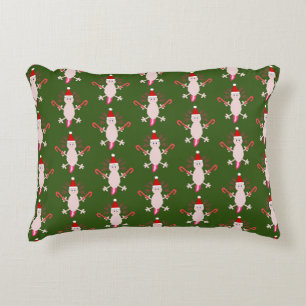 Cute Christmas Axolotl Patterned Double Side Decorative Cushion