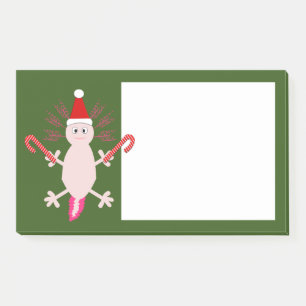 Cute Christmas Axolotl Post-it Notes
