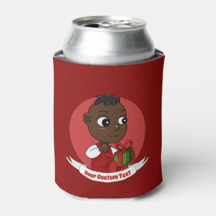 Cute Christmas baby cartoon Can Cooler