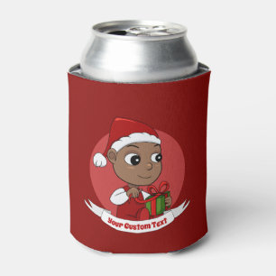 Cute Christmas baby cartoon Can Cooler